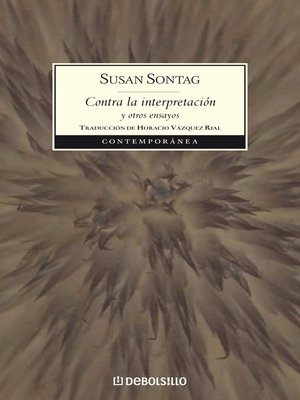 cover image of Contra la interpretación y otros ensayos